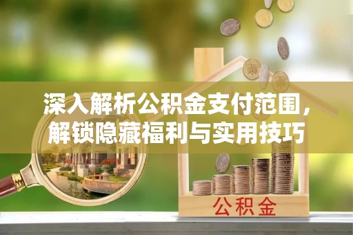 南涧深入解析公积金支付范围，解锁隐藏福利与实用技巧