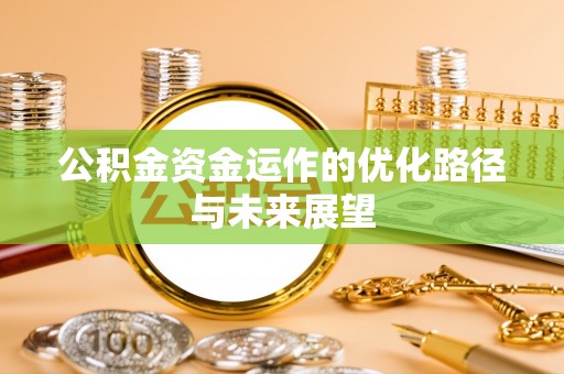 南涧公积金资金运作的优化路径与未来展望
