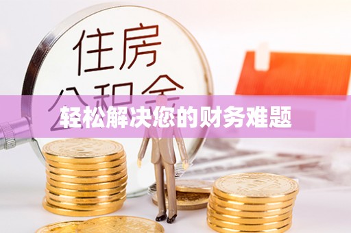 南涧轻松解决您的财务难题